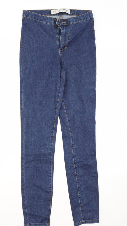 Primark Womens Blue  Denim Skinny Jeans Size 8 L28 in