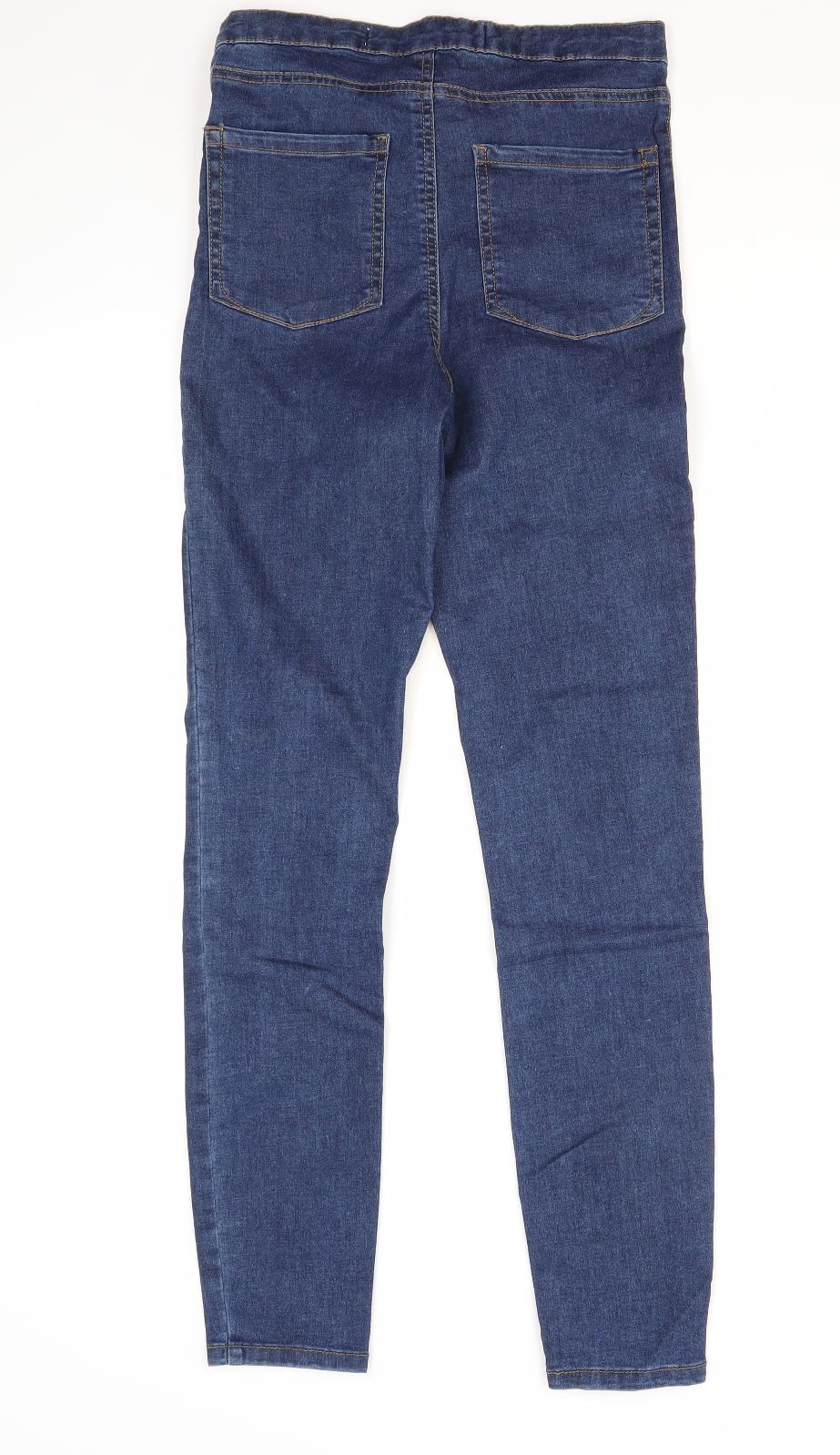 Primark Womens Blue  Denim Skinny Jeans Size 8 L28 in