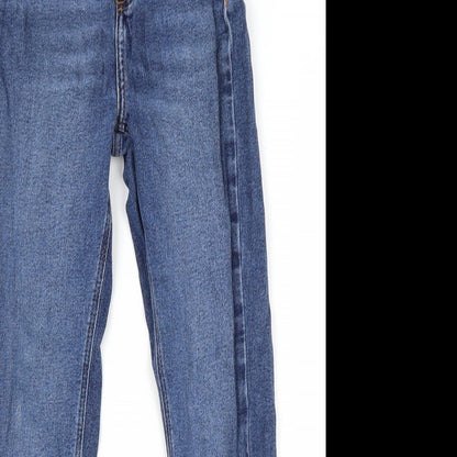 Womens UK Size 8 Preworn Regular Fit Skinny Blue Jeans