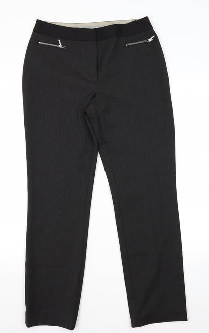Womens UK Size 10 Marks and Spencer Regular Fit  Grey Trousers