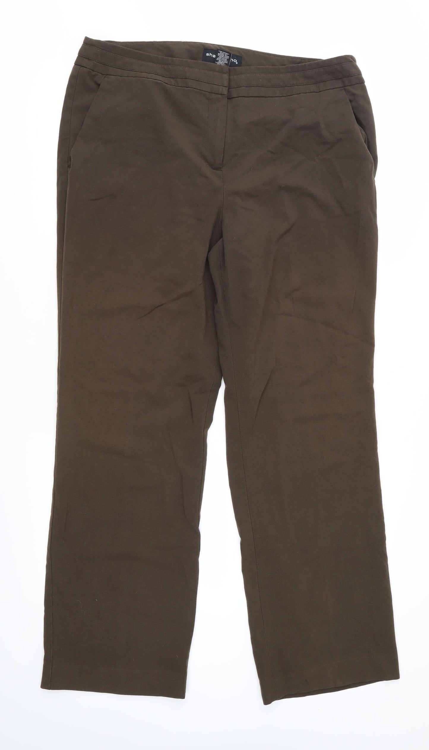 Sharagano Womens Brown   Trousers  Size 16 L30 in