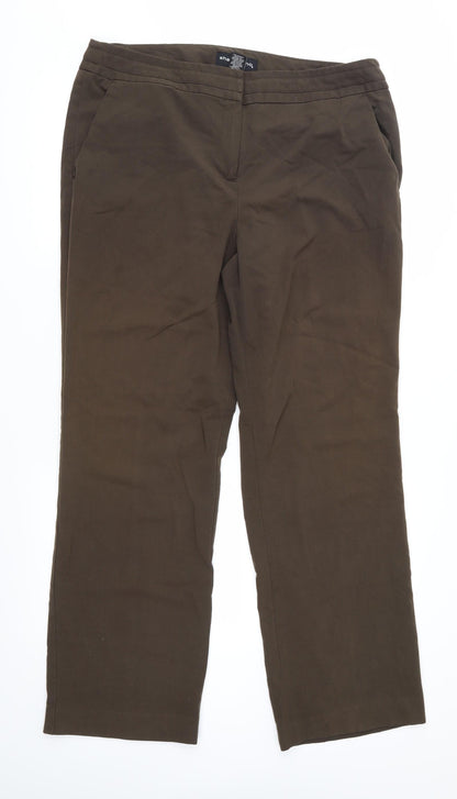 Sharagano Womens Brown   Trousers  Size 16 L30 in