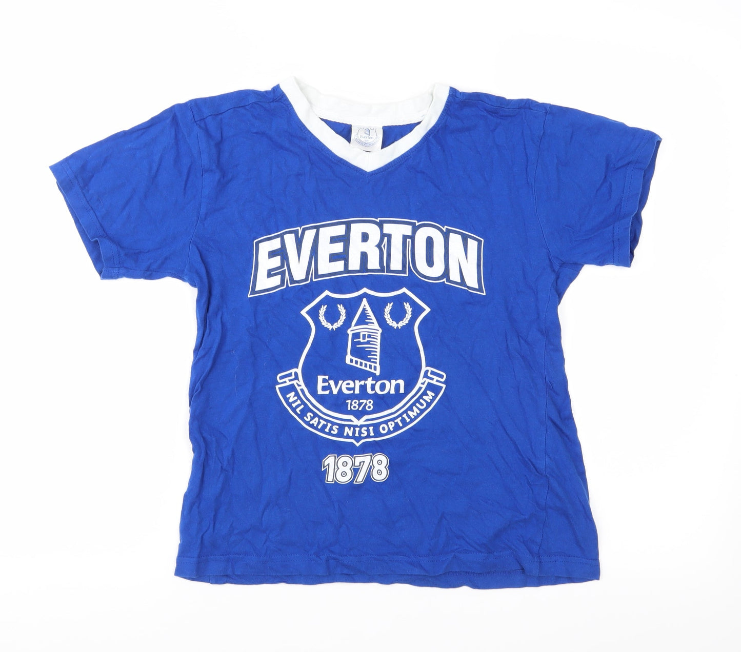 Everton Boys Blue  Jersey Basic T-Shirt Size 10-11 Years  - Everton FC