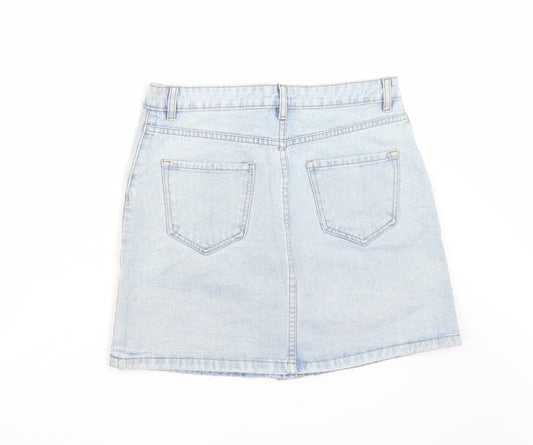 Newlook Womens Blue   A-Line Skirt Size 10