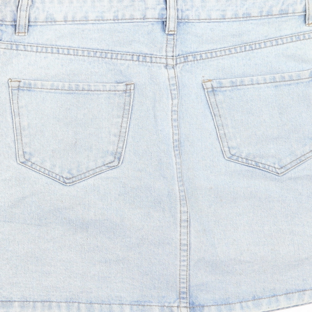 Newlook Womens Blue   A-Line Skirt Size 10