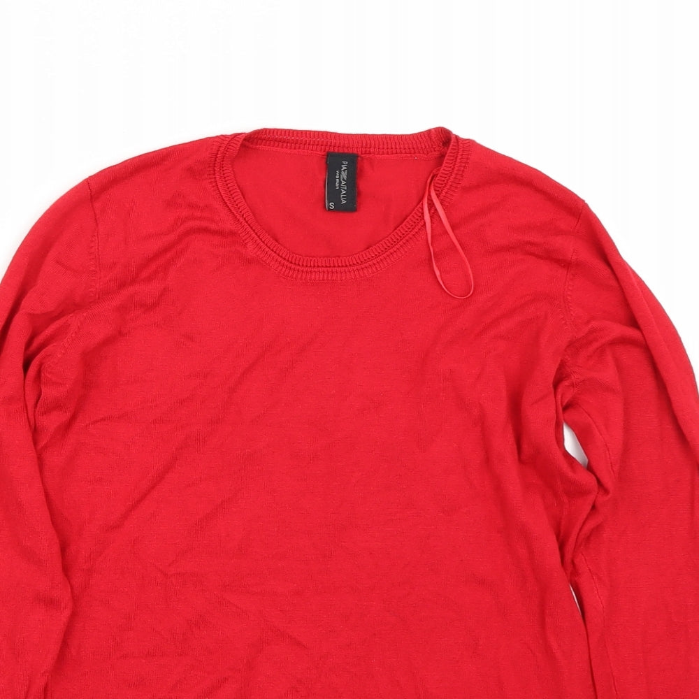 Pazaitalia Womens Red   Pullover Jumper Size S