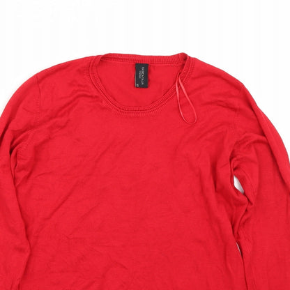 Pazaitalia Womens Red   Pullover Jumper Size S