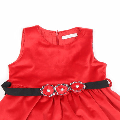 Piaza Italia Girls Red   A-Line  Size 12-18 Months