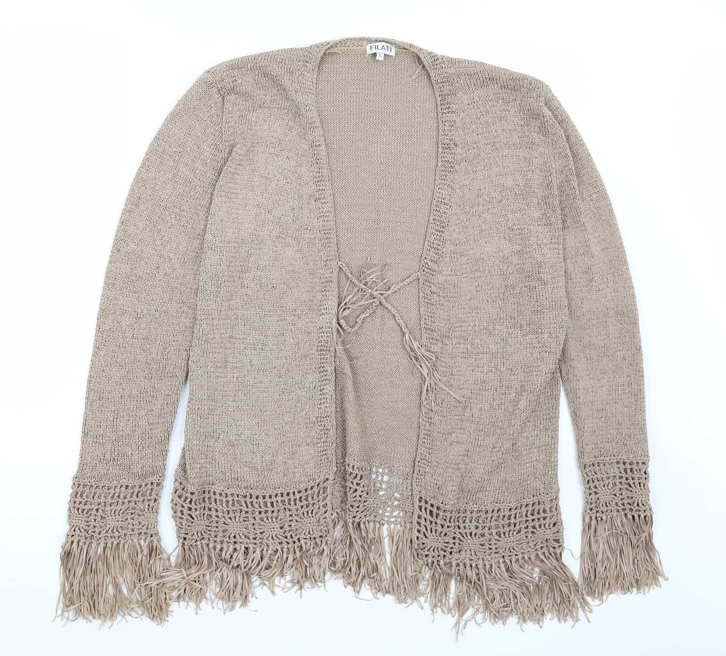 Filati Womens Brown   Cardigan Jumper Size XL