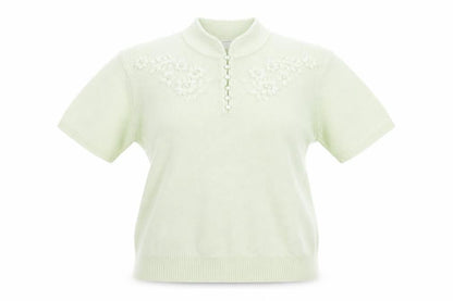 Womens UK Size 16 Classics Green Basic T-Shirt