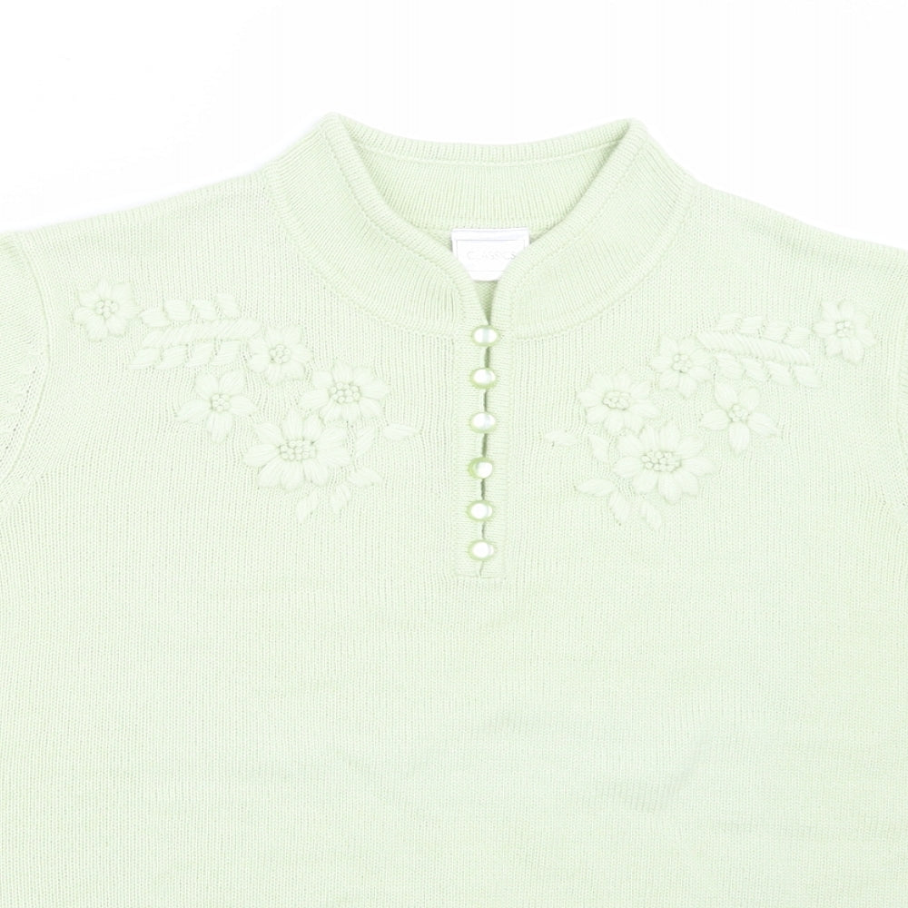 Classics Womens Green   Basic T-Shirt Size 16