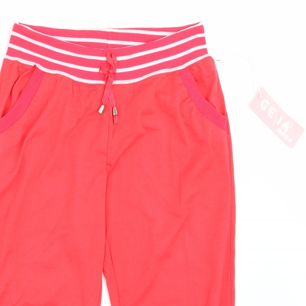 Geva moda Womens Pink   Sweatpants Trousers Size 2XL L21 in