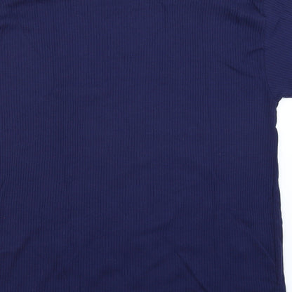 Womens UK Size L Paramour Blue Basic T-Shirt