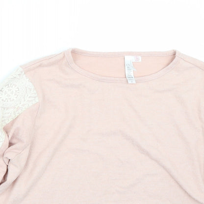 Flora Nikrooz Womens Pink   Pullover Jumper Size L