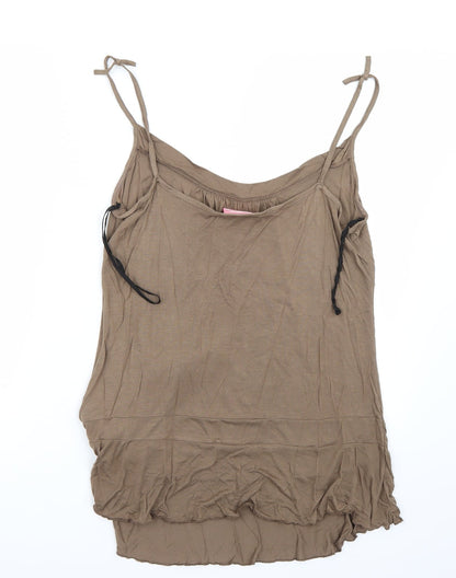 Womens UK Size 18 Preworn Brown Basic T-Shirt