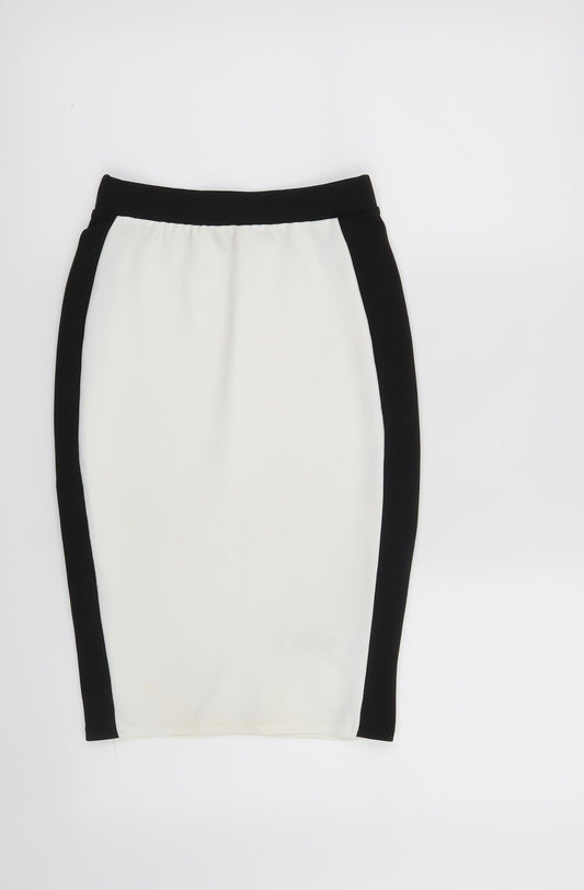 New Look Womens White   Skort Skirt Size 4