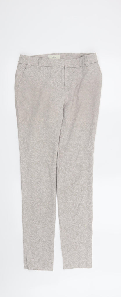 Womens UK Size 8 NEXT Relaxed Fit  Beige Trousers