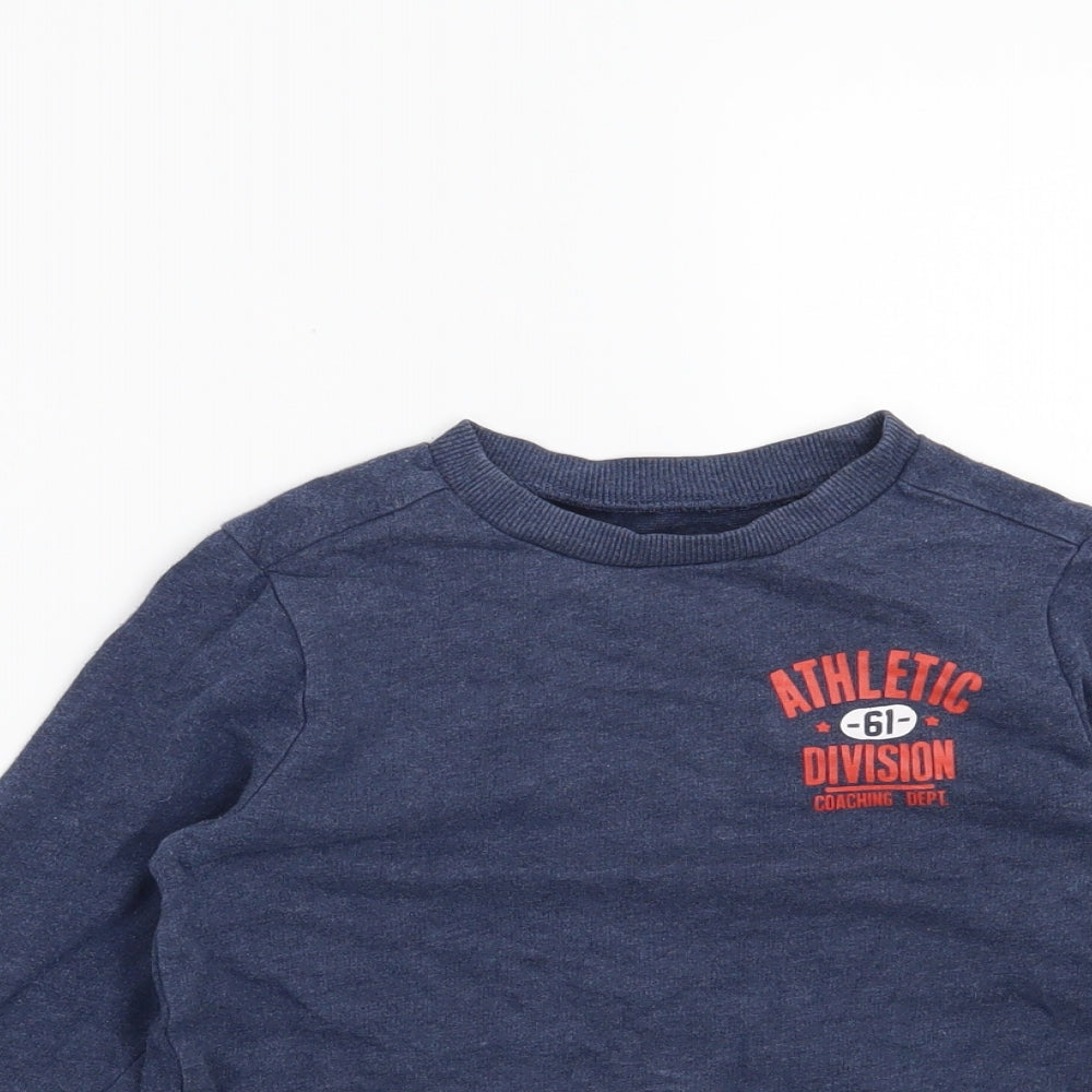 Mothercare Boys Blue   Pullover Sweatshirt Size 4-5 Years  - Athletic Division