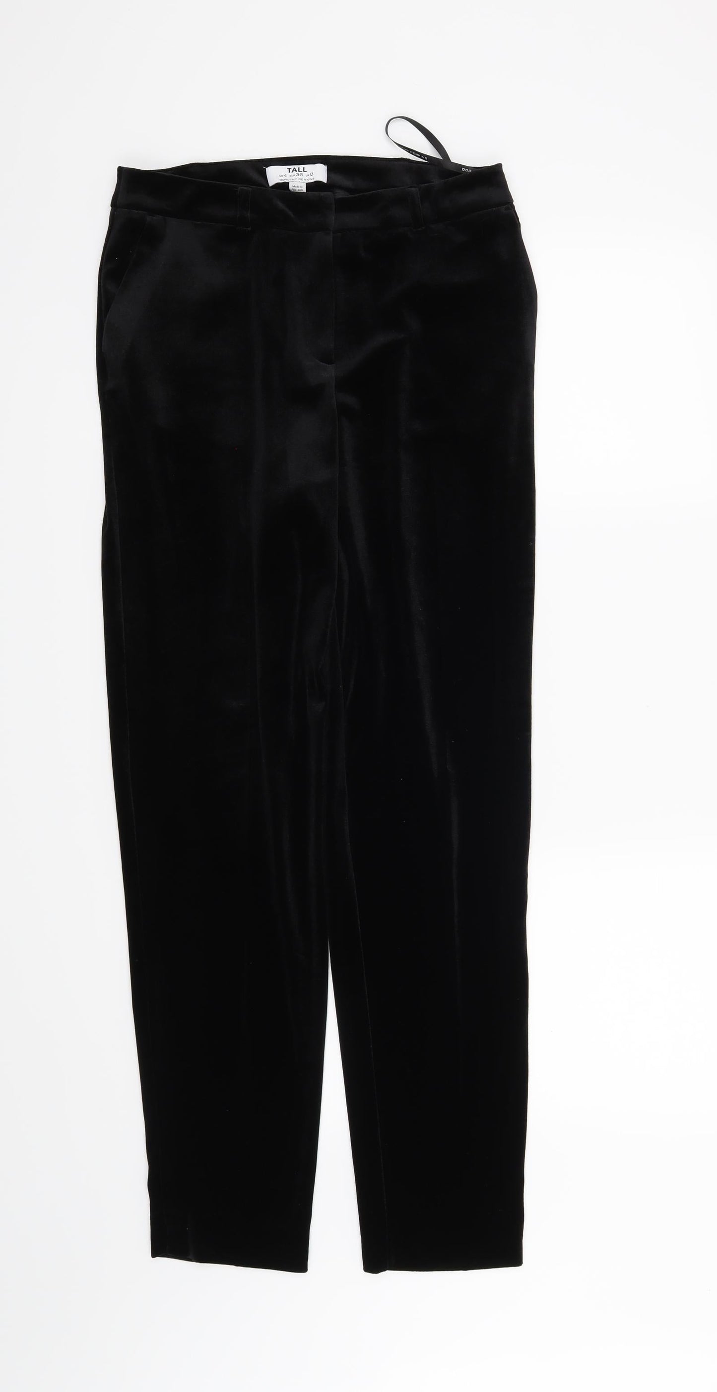 Womens UK Size 8 Dorothy Perkins Regular Fit  Black Trousers