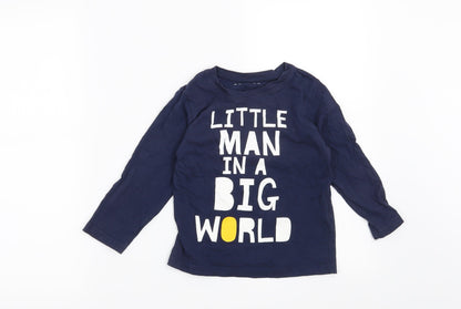 Nutmeg Boys Blue   Basic Casual Size 4-5 Years  - Little man in a big world