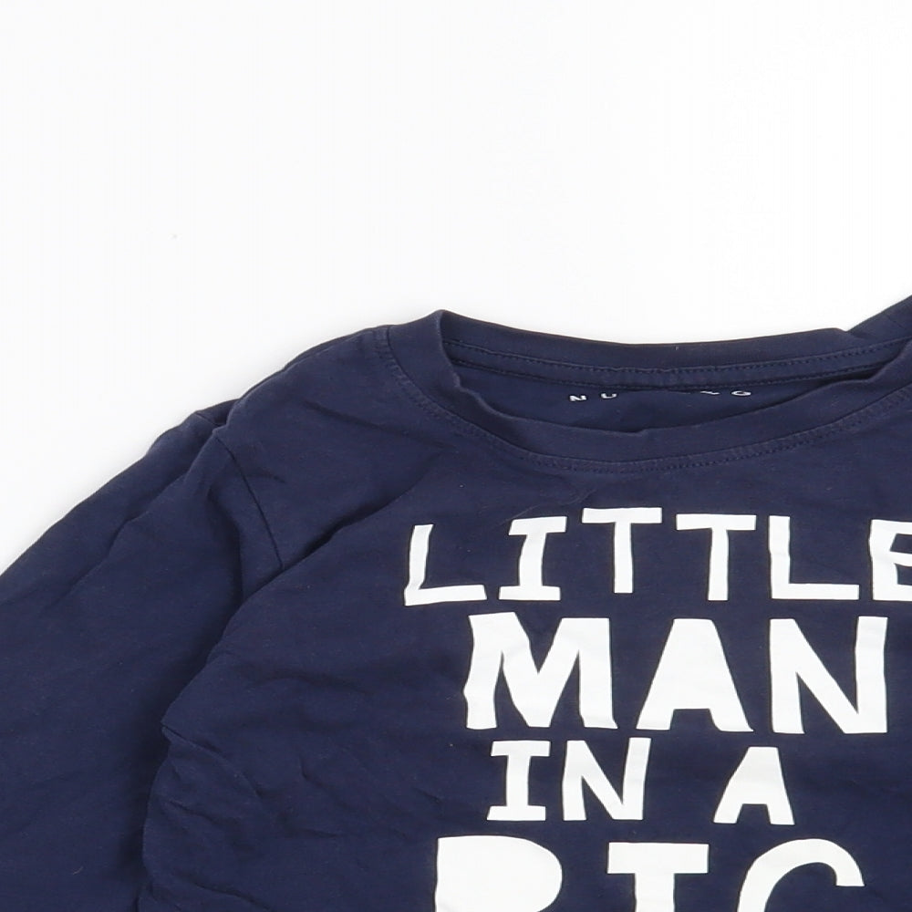 Nutmeg Boys Blue   Basic Casual Size 4-5 Years  - Little man in a big world