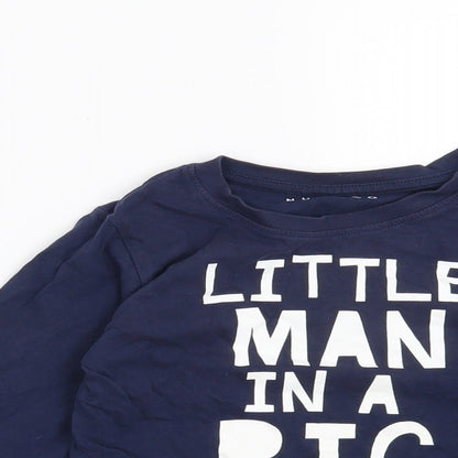 Nutmeg Boys Blue   Basic Casual Size 4-5 Years  - Little man in a big world