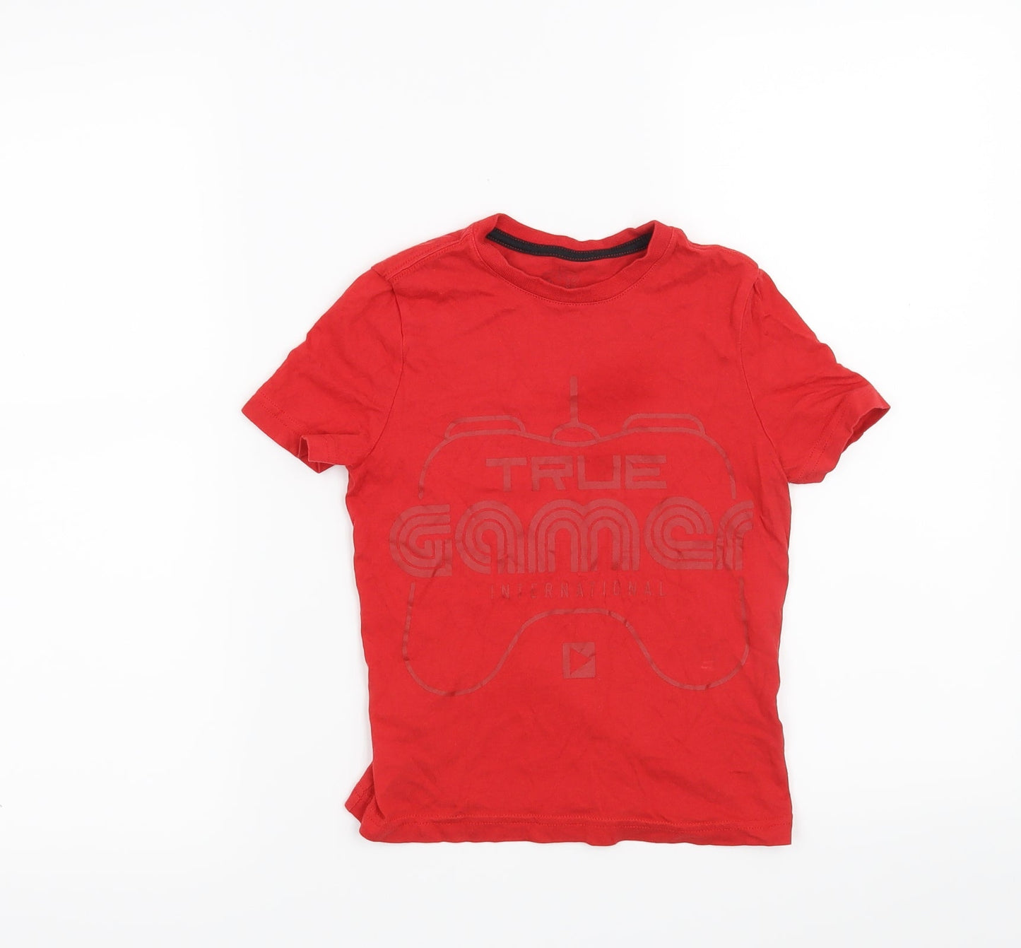 F&F Boys Red   Basic T-Shirt Size 4-5 Years  - True Gamer