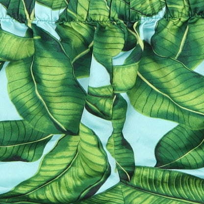 Matalan Womens Green Floral  Mom Shorts Size 10 - Leaves Print