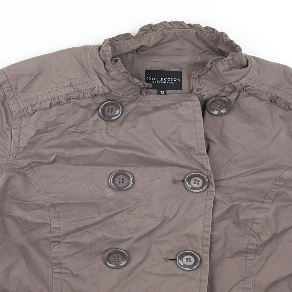 Womens UK Size 12 Debenhams Brown Jacket