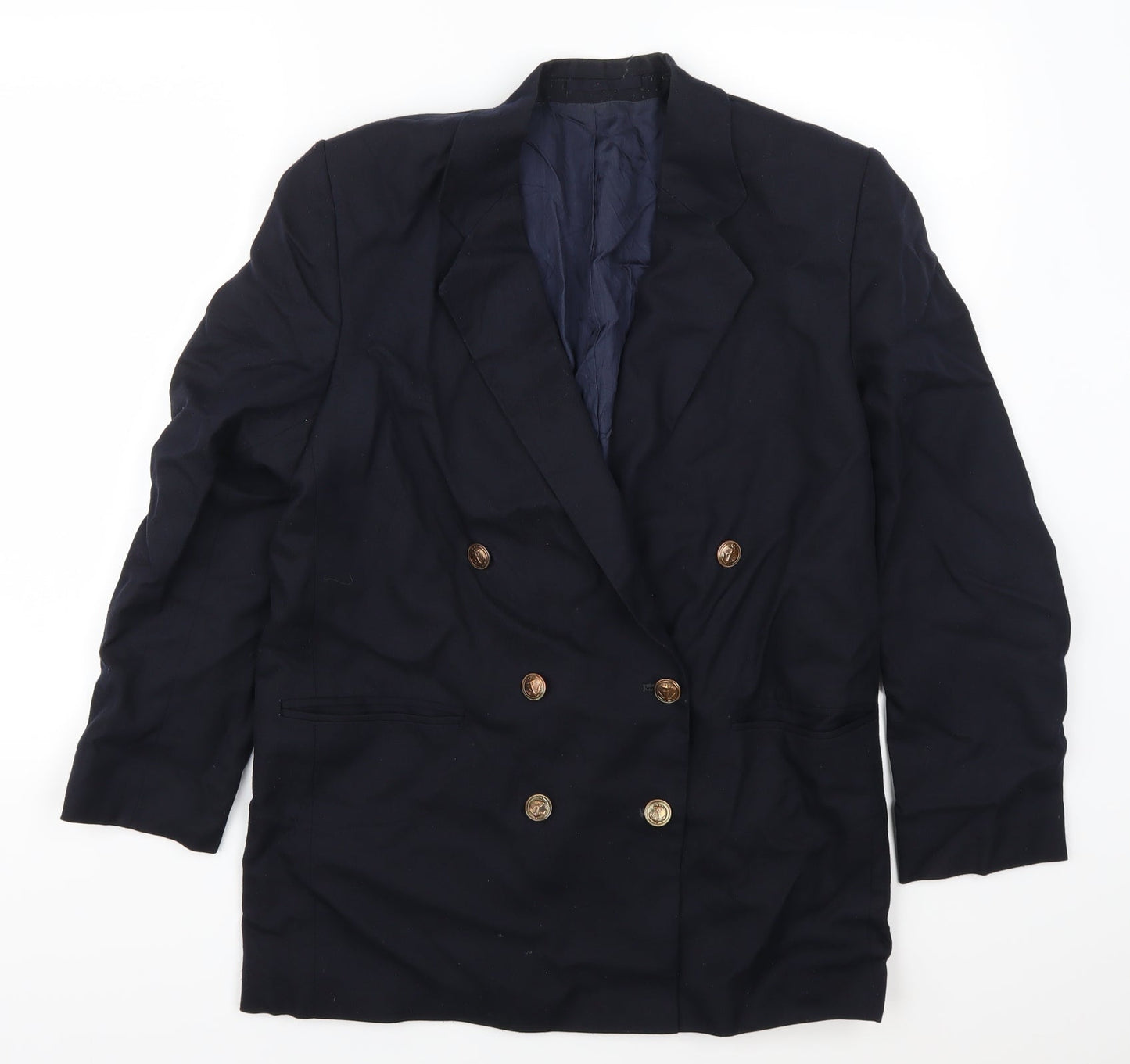 Basix Womens Blue   Jacket Suit Jacket Size 12