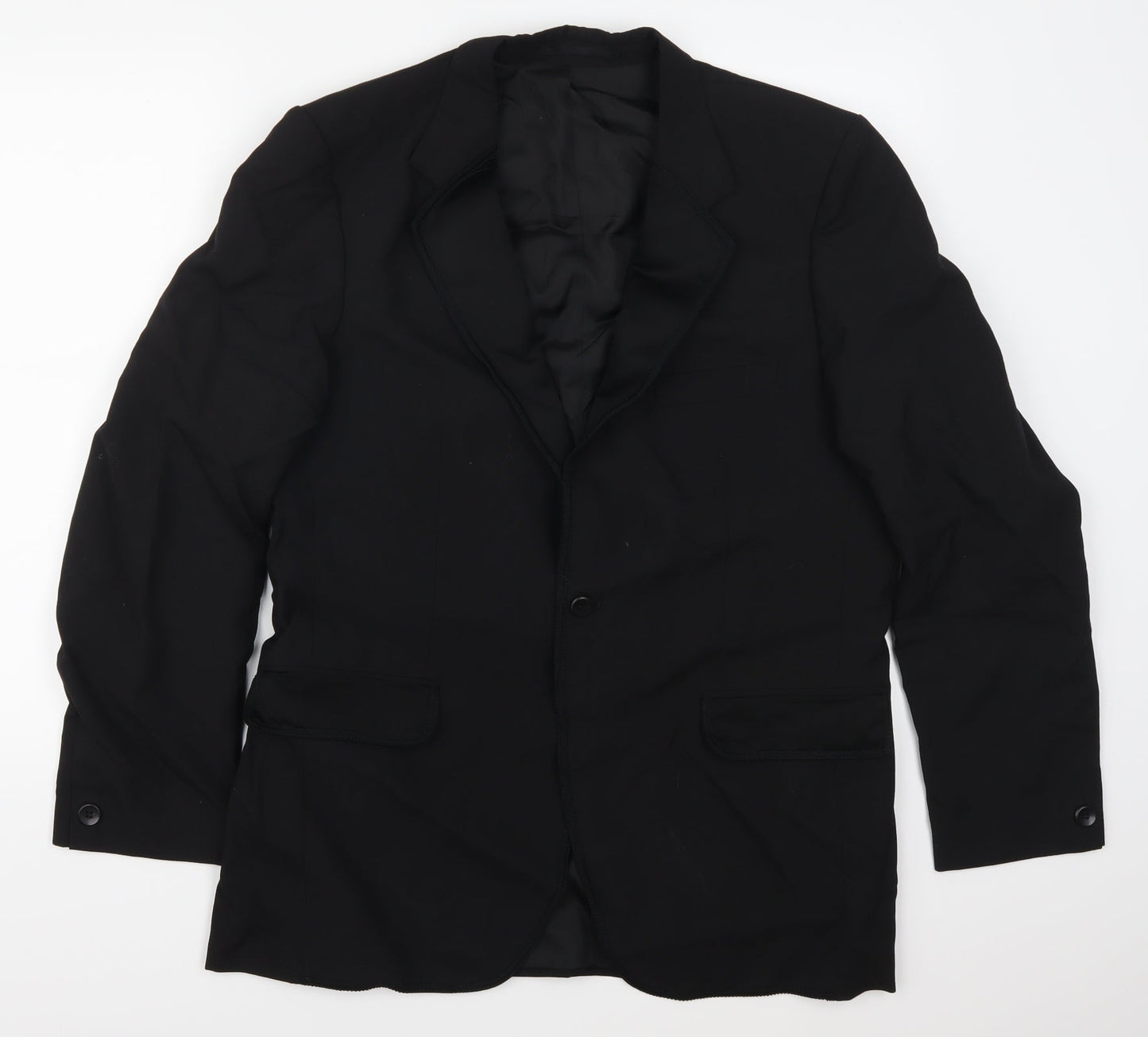 Mens UK Size 40 Varteks Regular Black Suit Jacket