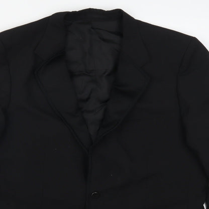 Mens UK Size 40 Varteks Regular Black Suit Jacket
