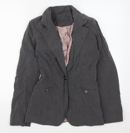 New Look Womens Grey   Jacket Suit Jacket Size 8