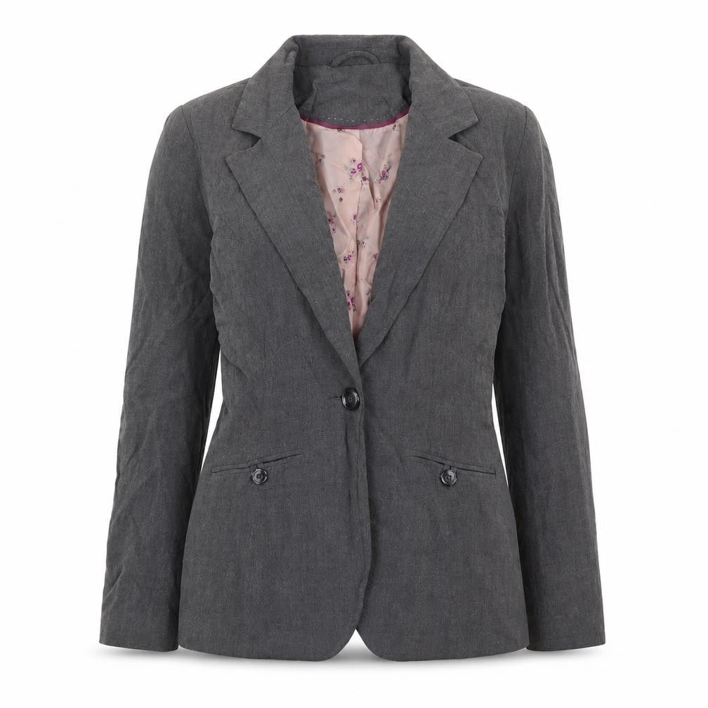 Womens UK Size 8 New Look Regular Grey Suit Jacket