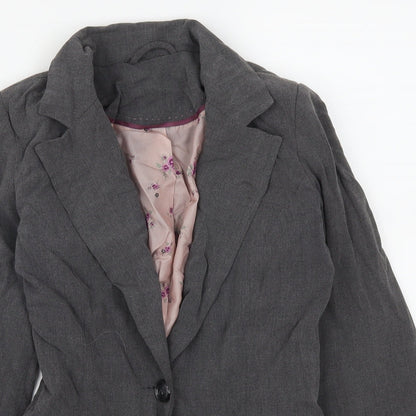 New Look Womens Grey   Jacket Suit Jacket Size 8