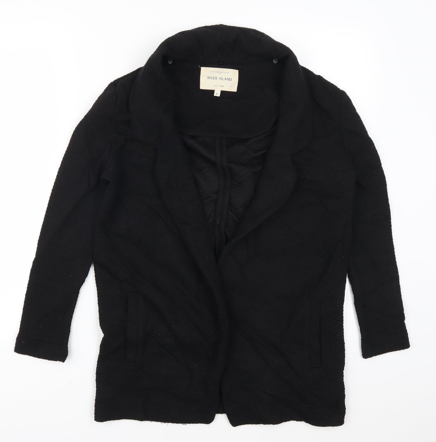 Womens UK Size 6 River Island Black Jacket