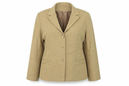 Womens UK Size 14 Daxon Regular Beige Suit Jacket