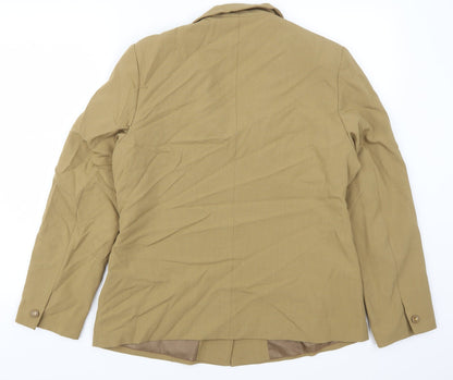 Daxon Womens Beige   Jacket Suit Jacket Size 14