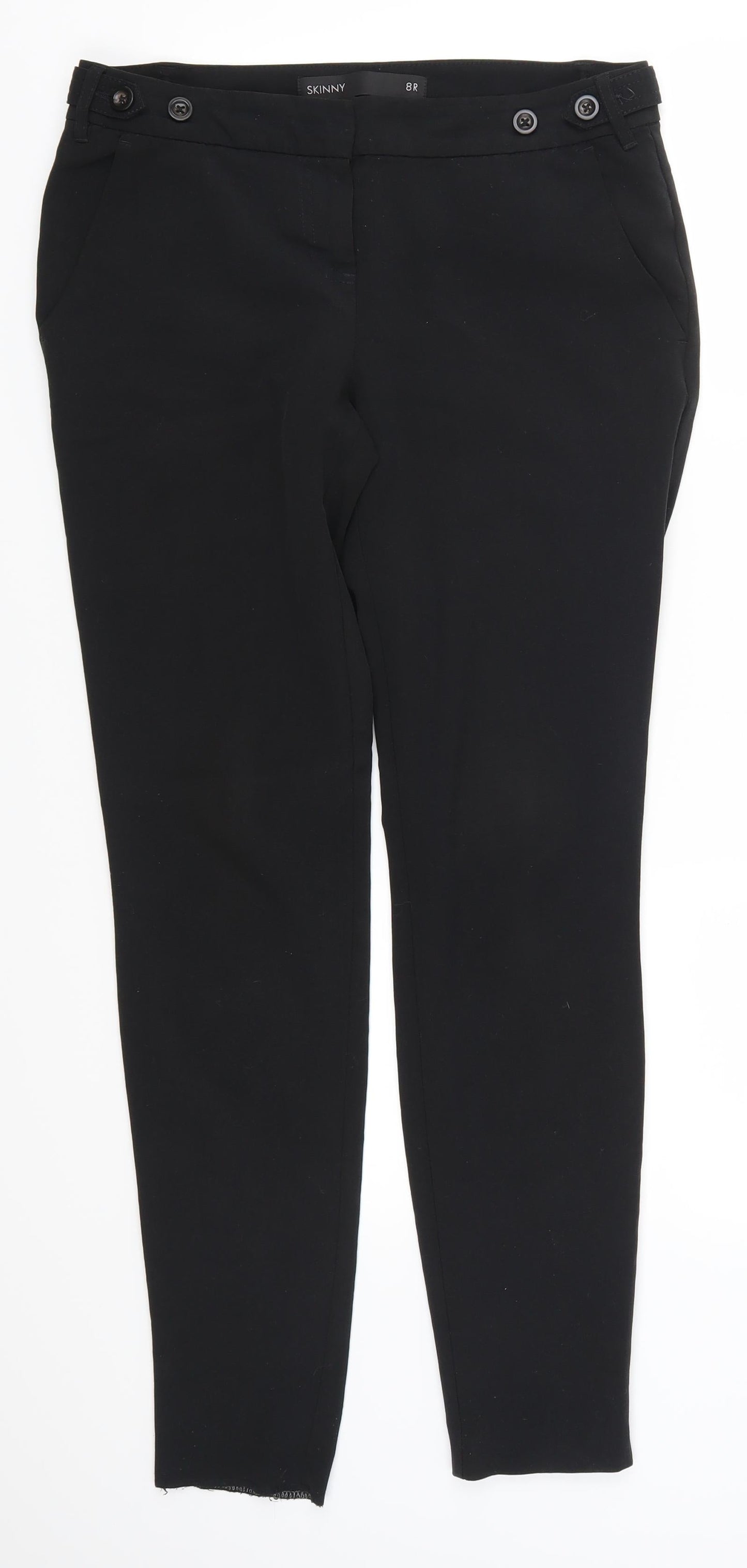 Womens UK Size 8 NEXT Regular Fit Sweatpants Black Trousers