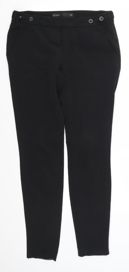 Womens UK Size 8 NEXT Regular Fit Sweatpants Black Trousers