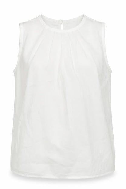 Womens UK Size XL Preworn White Basic Blouse