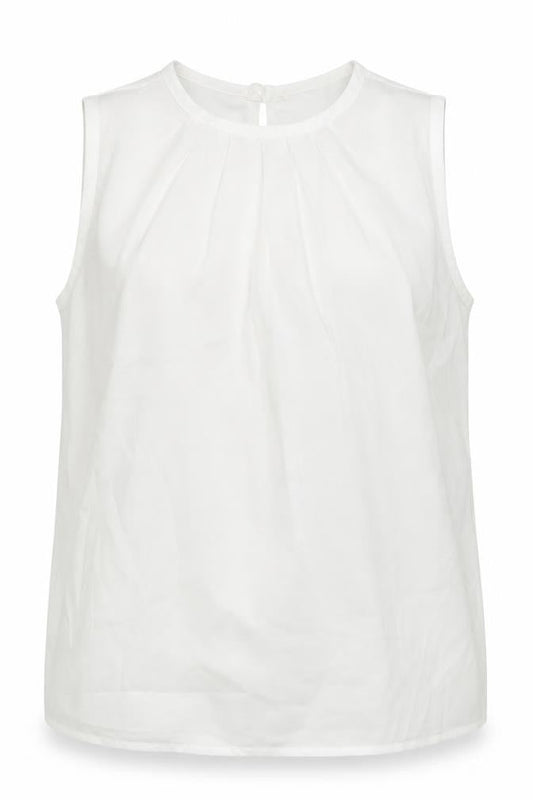 Womens UK Size XL Preworn White Basic Blouse
