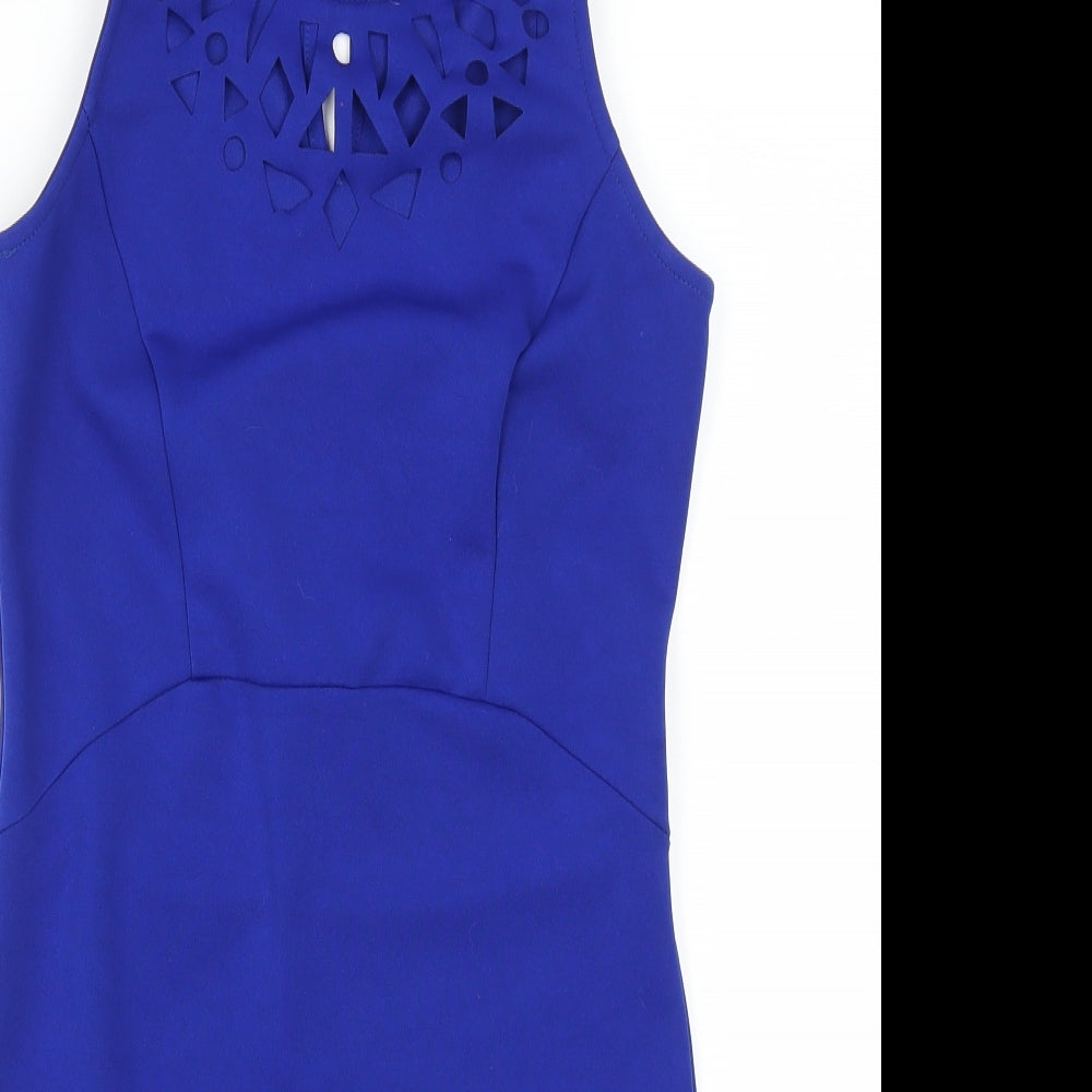 Atmosphere Womens Blue   Mini  Size 10  - Cut out