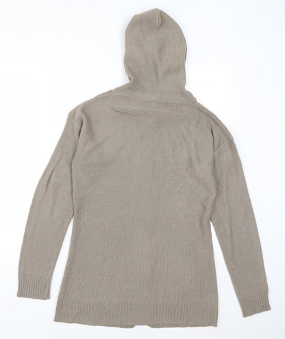 Ambiance Womens Brown   Cardigan Jumper Size L