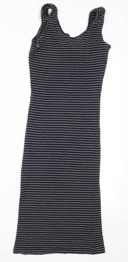 Atmosphere Womens Grey Striped  Tank Dress  Size 8