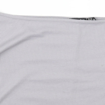 Boohoo Womens Grey   Pullover Sweatshirt Size 10