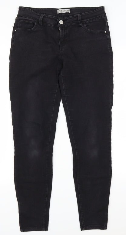 Denim Co Womens Grey  Denim Skinny Jeans Size 10 L29 in