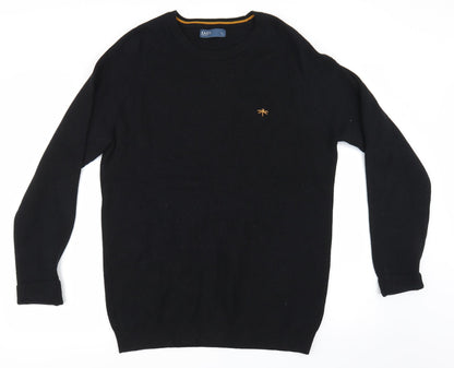 Mens UK Size L Easy Black Cardigan Sweatshirt