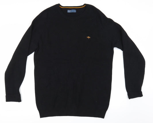 Mens UK Size L Easy Black Cardigan Sweatshirt