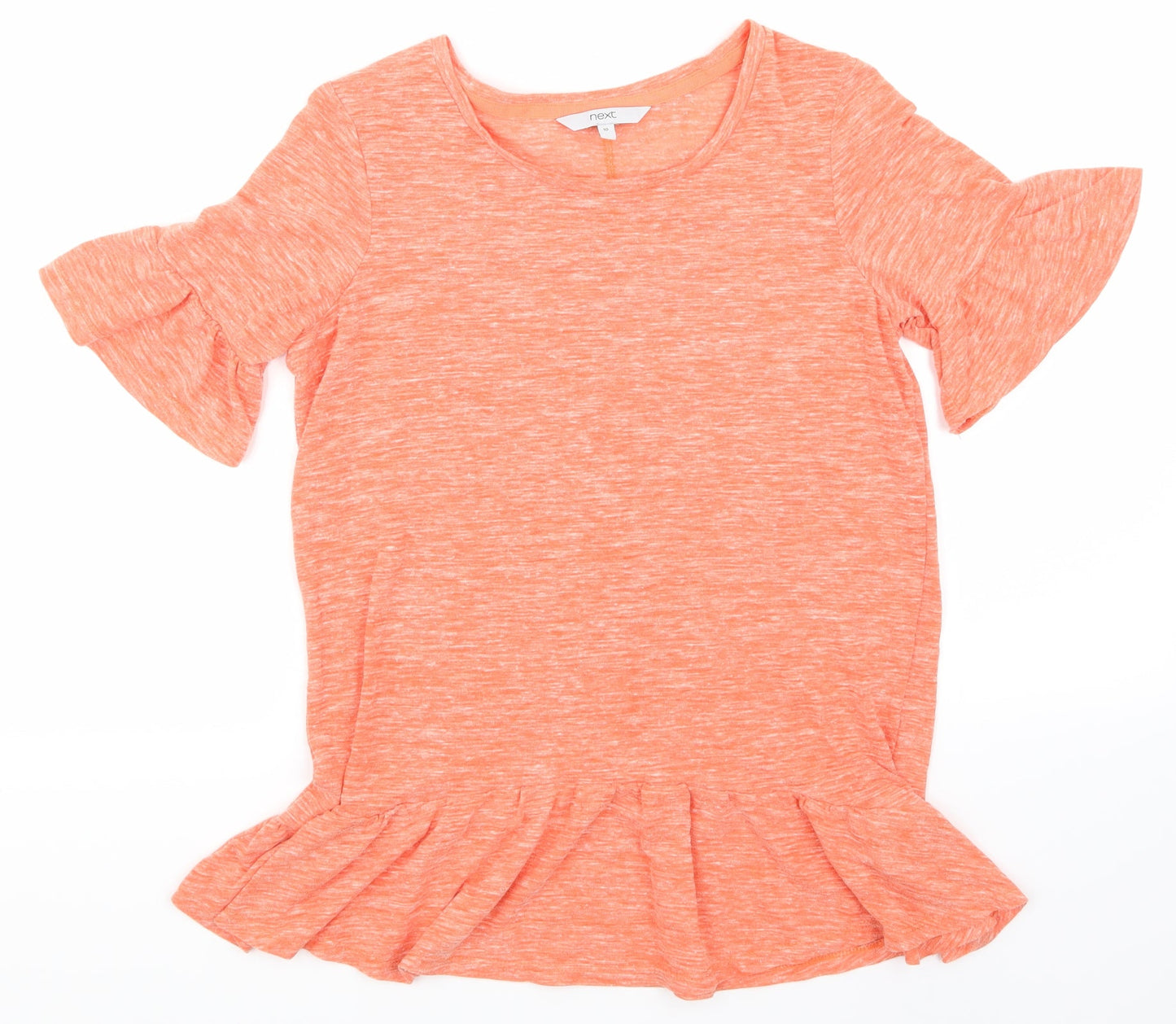 Womens UK Size 10 NEXT Orange Basic T-Shirt